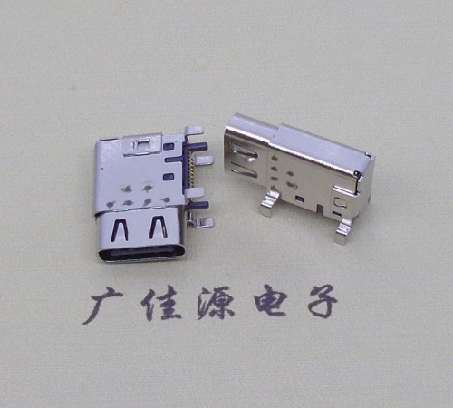 TYPE-C24P接口母座四腳側插端子雙排貼 支持高速數據傳輸和快速充電功能